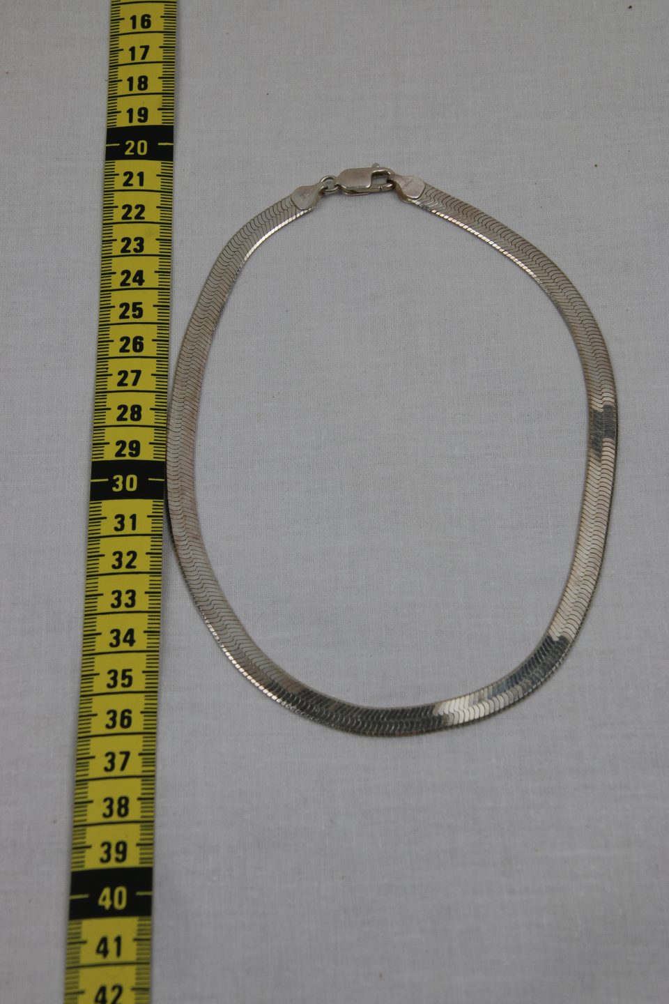 Collier maille plate marqué 925