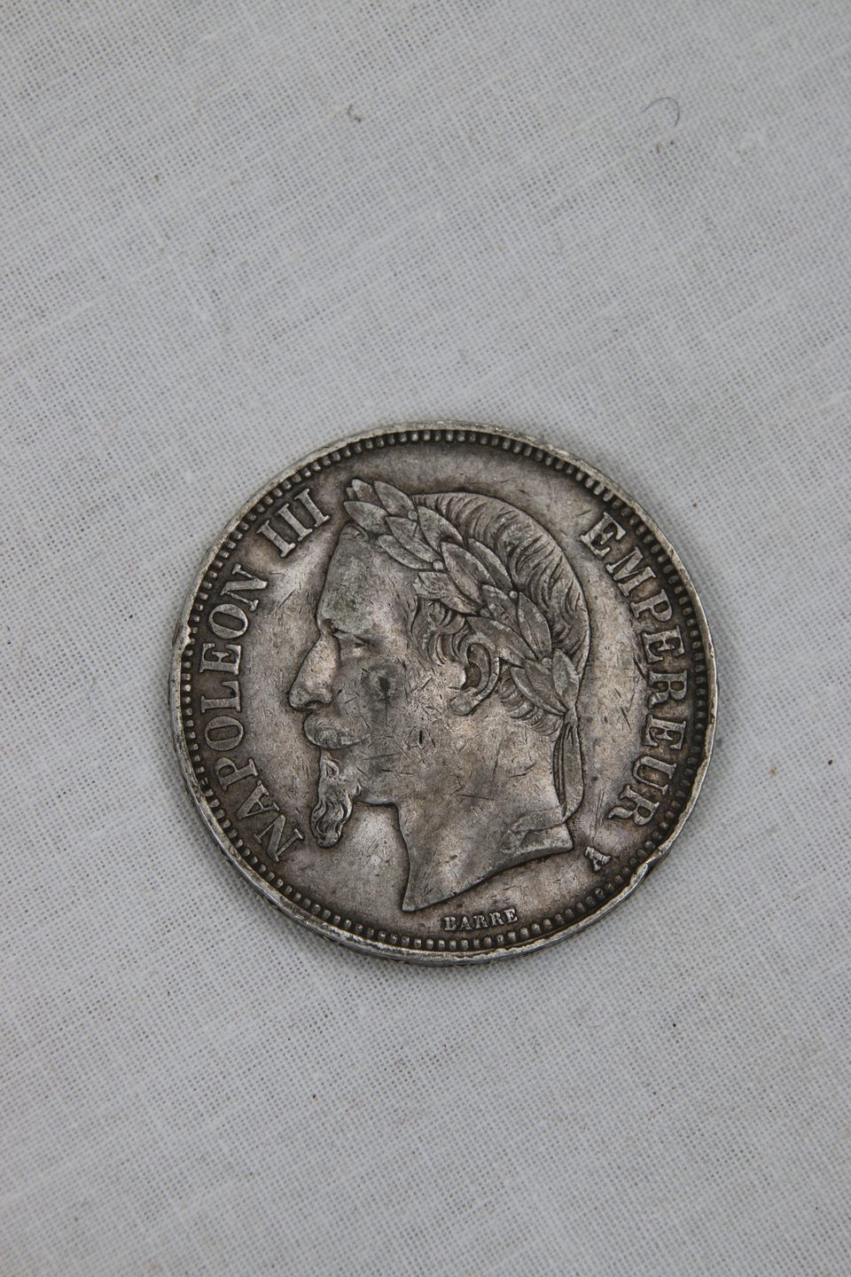 Pièce 5 francs Napoléon III 1869 A argent