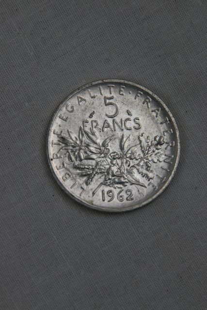 Pièce 5 francs Semeuse 1962 en argent