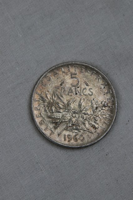 Pièce 5 francs Semeuse 1960 en argent