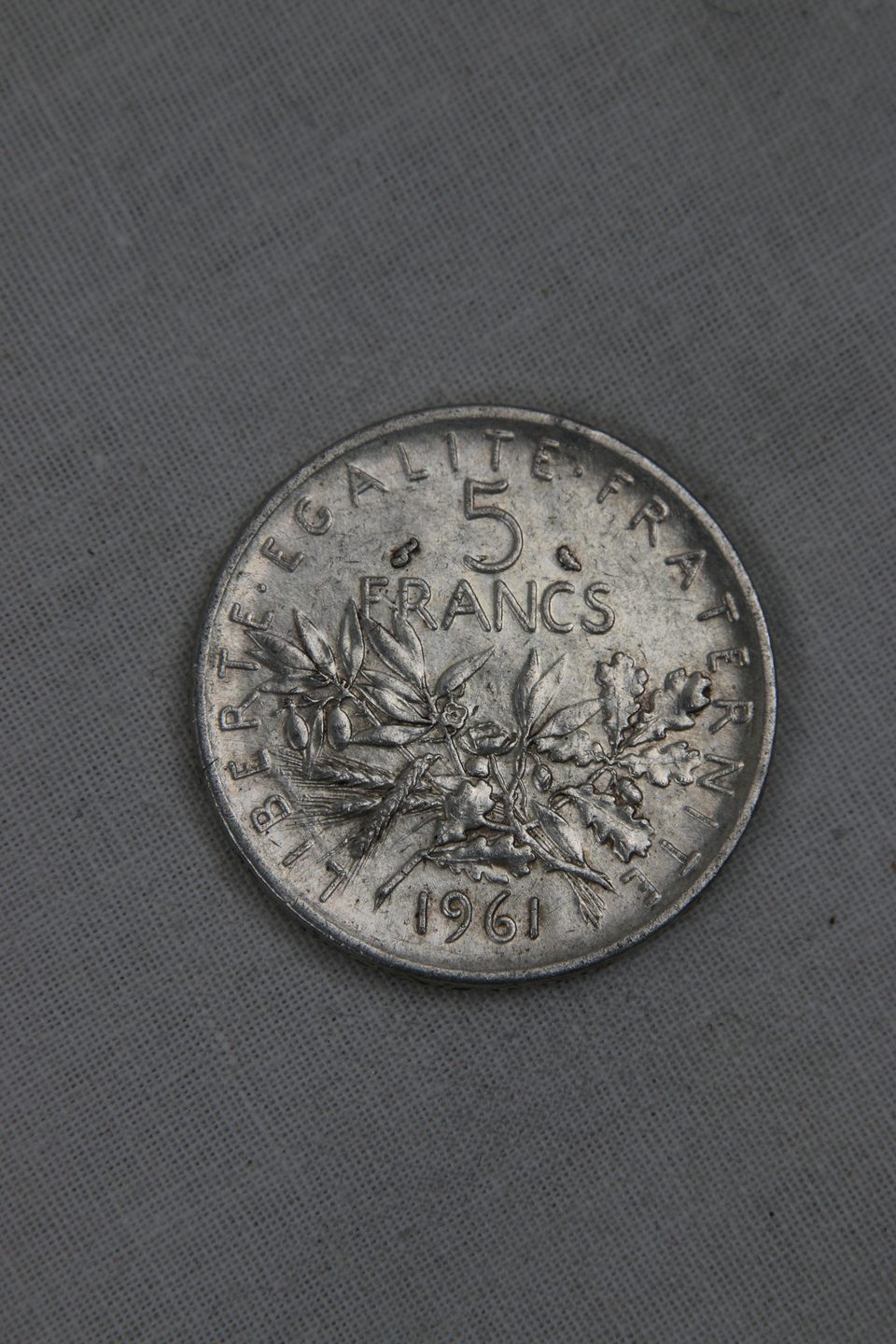 Pièce 5 francs Semeuse 1961 en argent