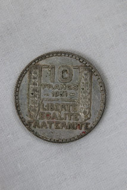 Pièce 10 francs Turin 1931 en argent
