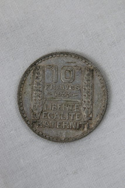Pièce 10 francs Turin 1933 en argent