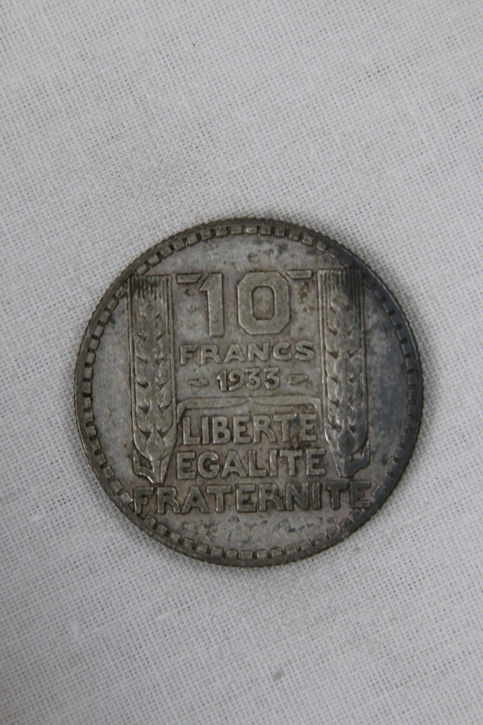 Pièce 10 francs Turin 1933 en argent