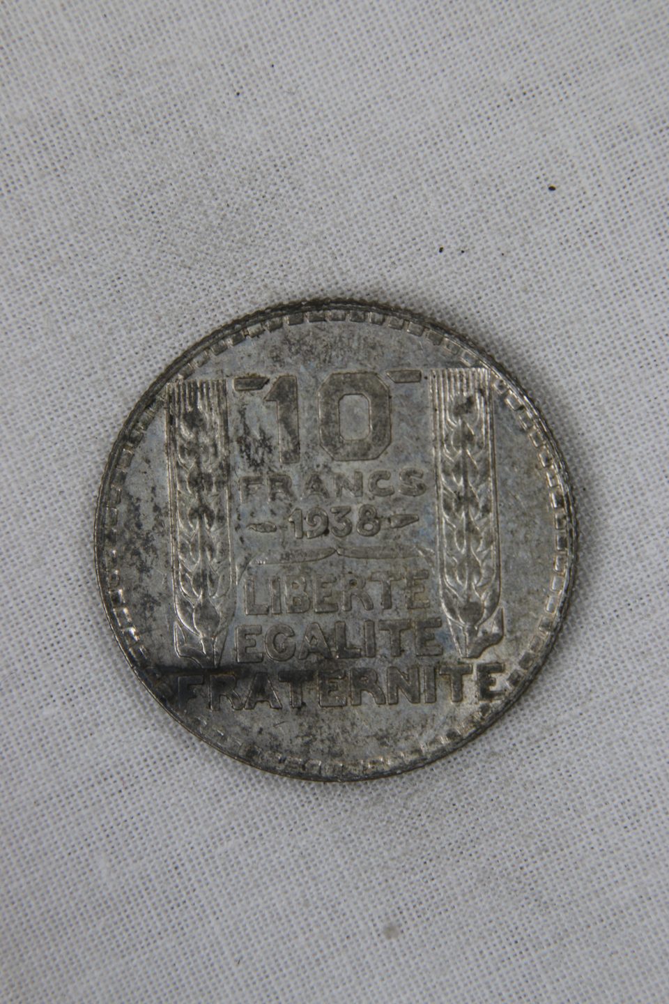 Pièce 10 francs Turin 1938 en argent