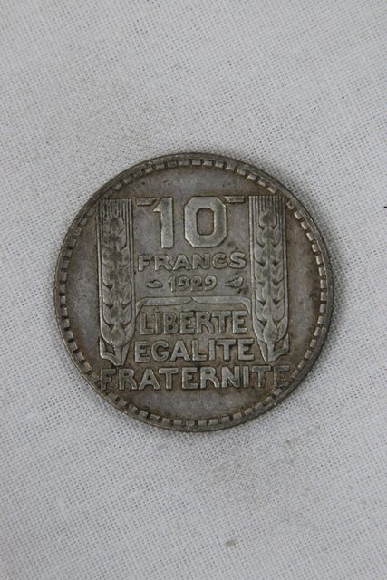 Pièce 10 francs Turin 1929 en argent