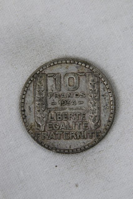 Pièce 10 francs Turin 1934 en argent