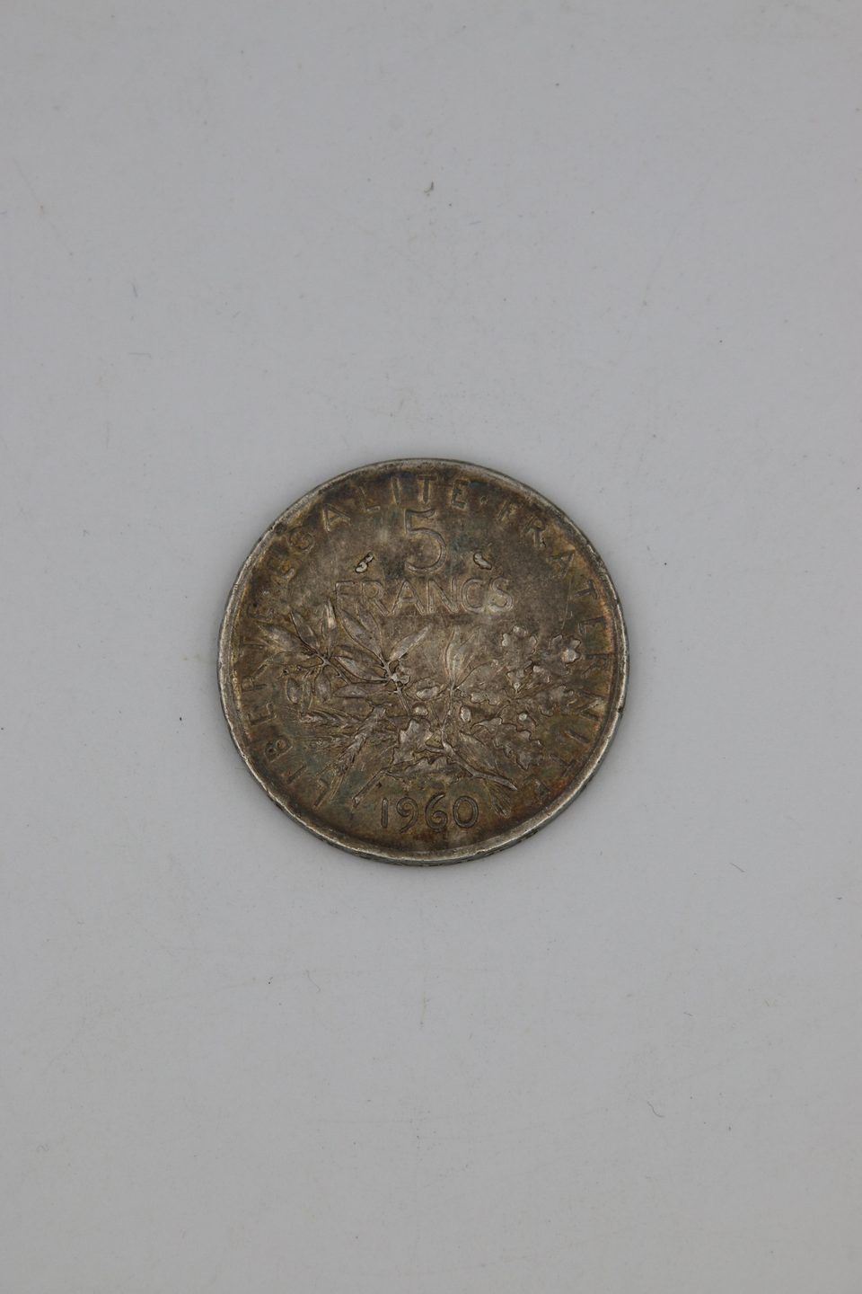 Pièce 5 francs Semeuse 1960 en argent