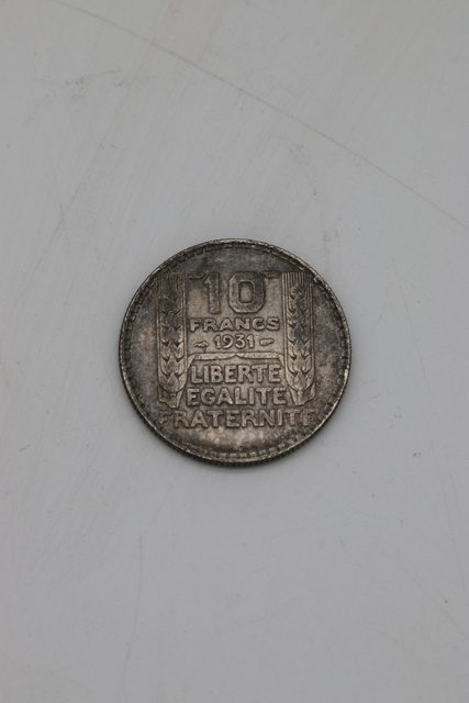 Pièce 10 francs Turin 1931 en argent